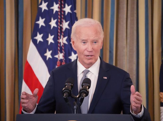 02 January 2025, US, Washington: US President Joe Biden speaks at the White House at an event to mark the Biden Administration's judicial nominees. The President started the speech by giving an update on the investigation into the New Orleans and Las Vega