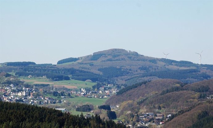 Monte Errersberg en las montañas Eifel de Alemania