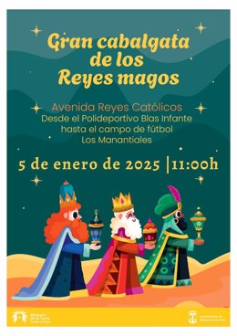 Alhaurín de la Torre mantiene la cabalgata de Reyes Magos el domingo 5 de enero, pero cambia su horario a las 11.00 horas debido a la previsión de lluvias por la tarde.