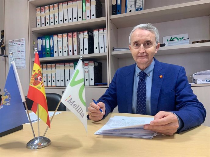 El presidente de Vox en Melilla, José Miguel Tasende.