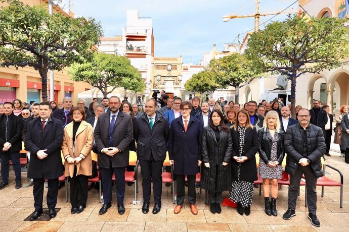 El presidente de la Generalitat, Salvador Illa, en la presentación del Puosc en Pineda (Barcelona)