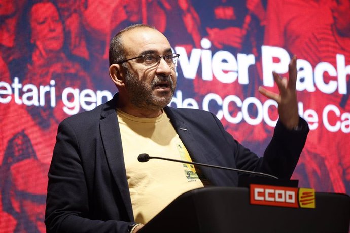 Archivo - El secretario general de CCOO Catalunya, Javier Pacheco