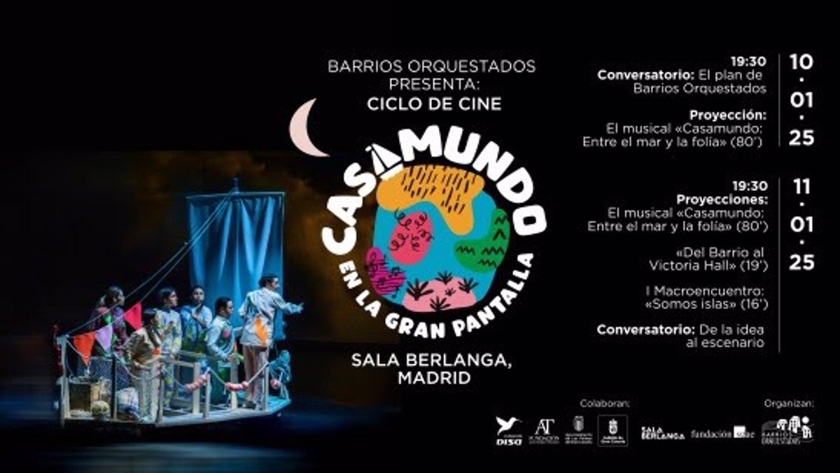 Barrios Orquestados lleva a Madrid su musical  Casamundo: Entre el mar y la folía  los próximos 10 y 11 de enero