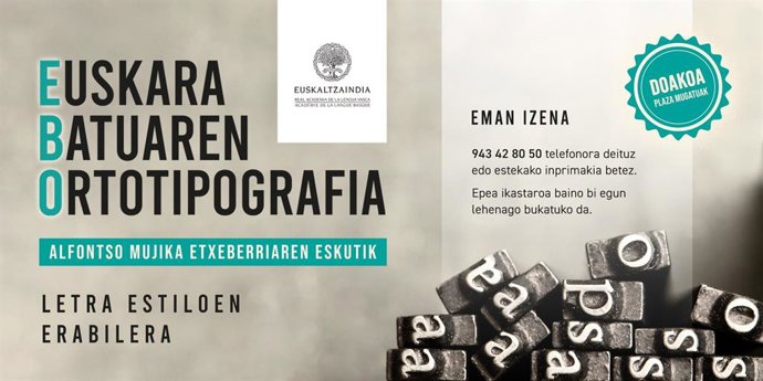 Euskaltzaindiaren ikastaro berriak