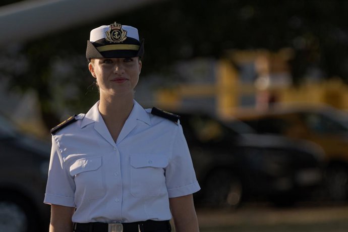 Archivo - La Princesa Leonor a su llegada a la Escuela Naval de Marín, a 29 de agosto de 2024, en Marín, Pontevedra, Galicia (España). La princesa de Asturias, Leonor de Borbón y Ortiz, ingresa en la Escuela Naval Militar de Marín (Pontevedra), como ya hi