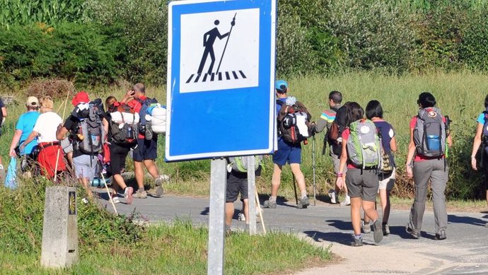 Peregrinos en el Camino de Santiago