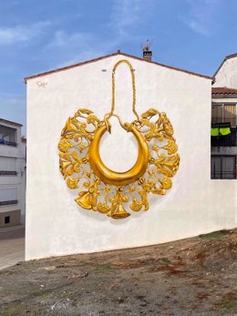 Mural de Jonatan Carranza Sojo en Aliseda.