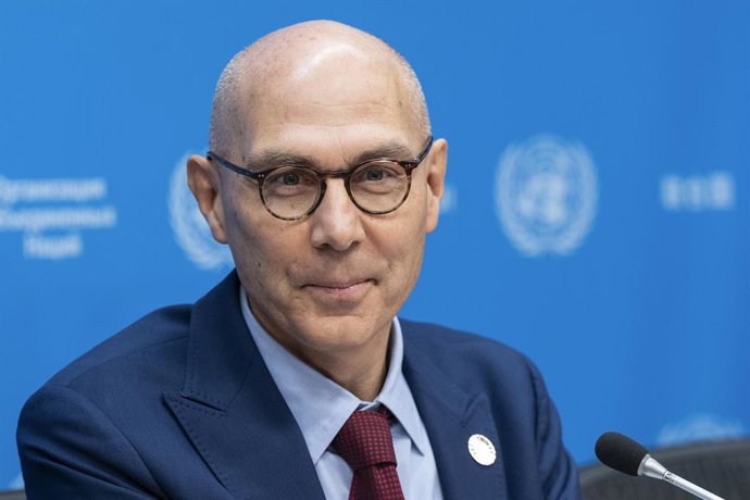 Archivo - October 17, 2024, New York, New York, United States: UN High Commissioner for Human Rights Volker Turk brief media on world conflicts and how they affect human rights in those locations at UN Headquarters in New York on October 17, 2024