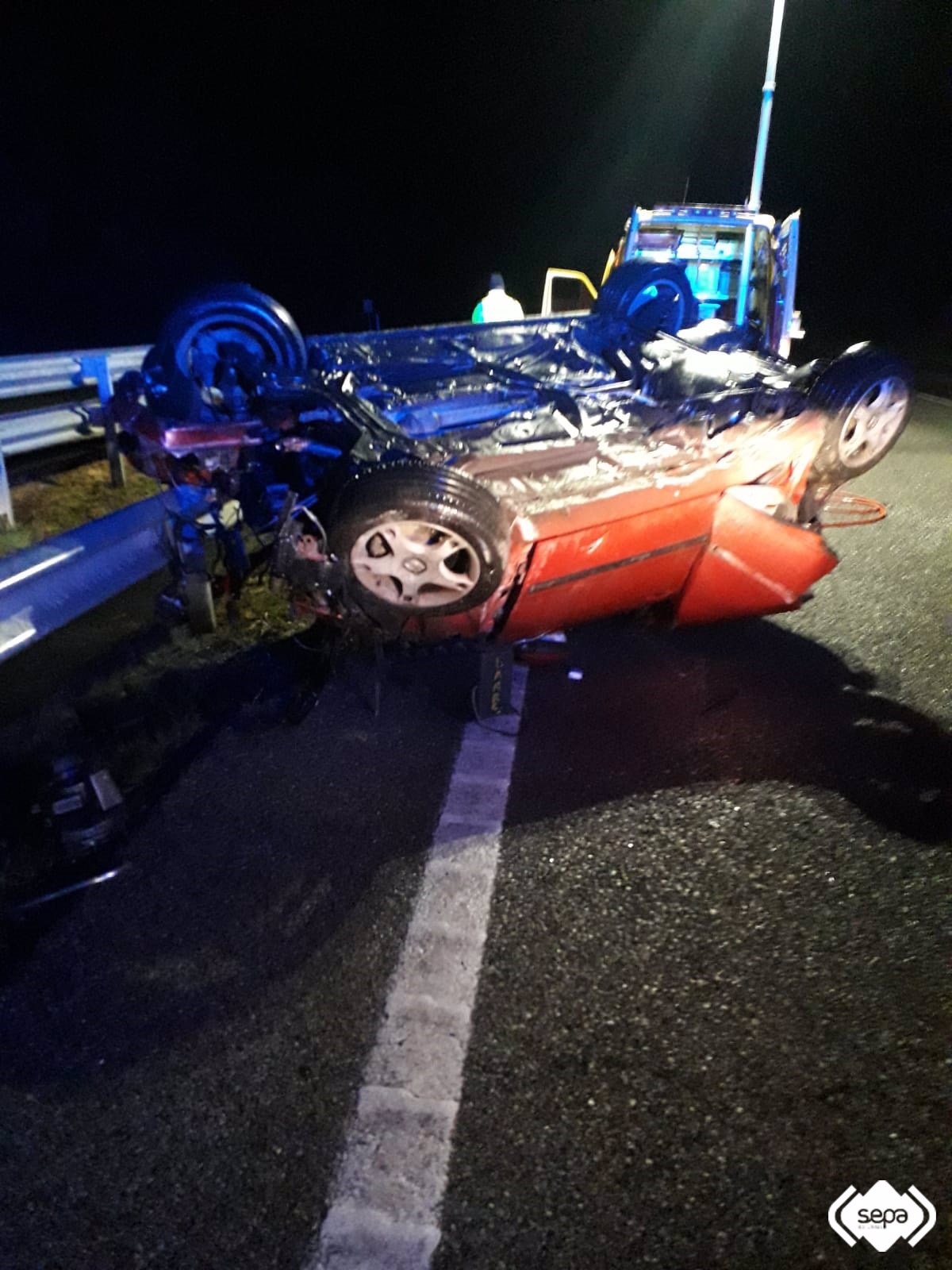 Una mujer resulta herida en un accidente de tráfico en la A-8, en El Franco