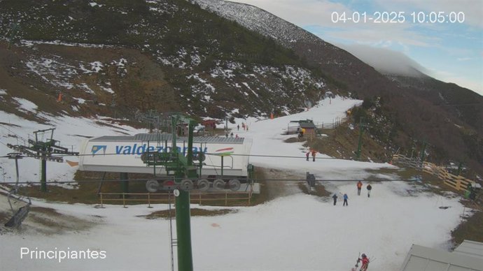 Pista de Debutantes de Valdezcaray, esta mañana