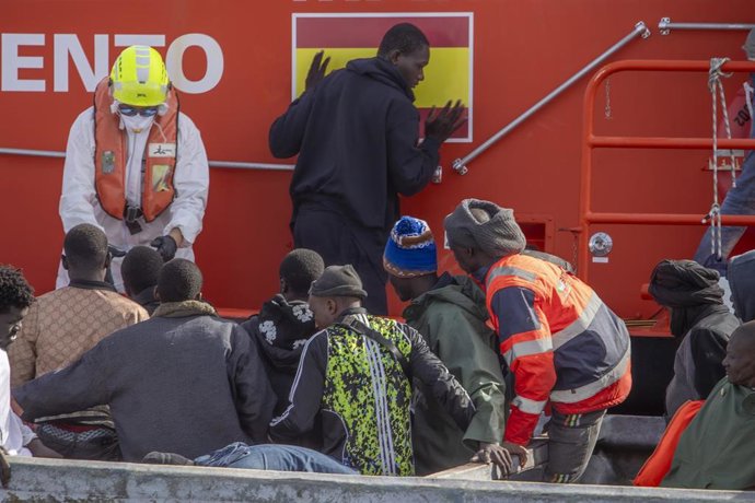 Archivo - Llegada de inmigrantes a España