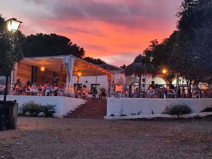 Atardecer en el Cámping Los Villares Sierra de Córdoba.
