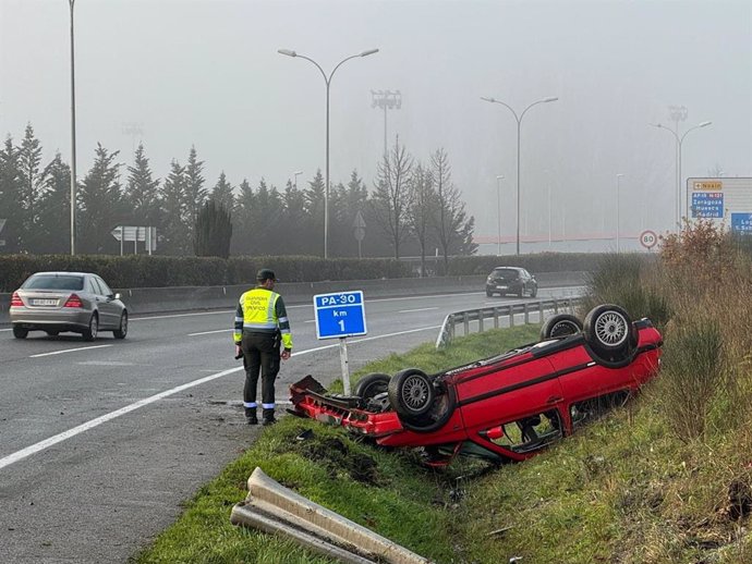 Imagen del vehículo accidentado.