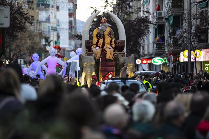 Archivo - Detalle de la Cabalgata de Reyes Magos de Granada en una imagen de archivo 