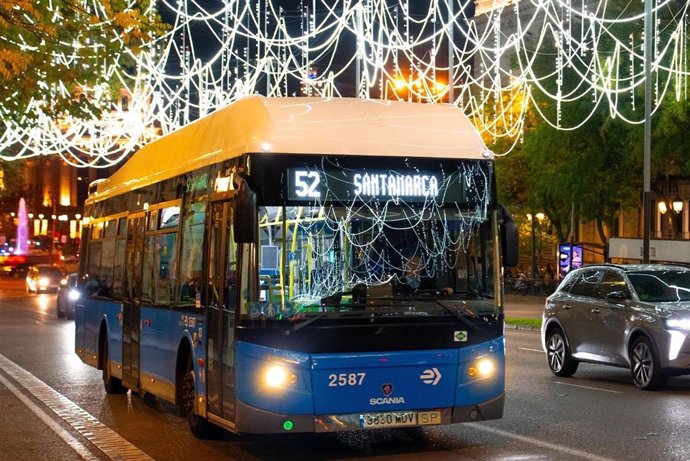 Un total de 43 líneas de EMT Madrid desviarán su recorrido para facilitar la cabalgata de Reyes