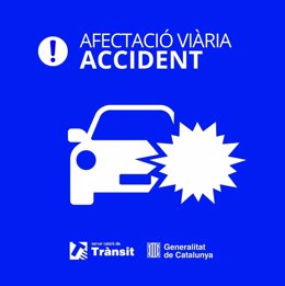 Avís de Trànsit d'afectacions viàries per accident