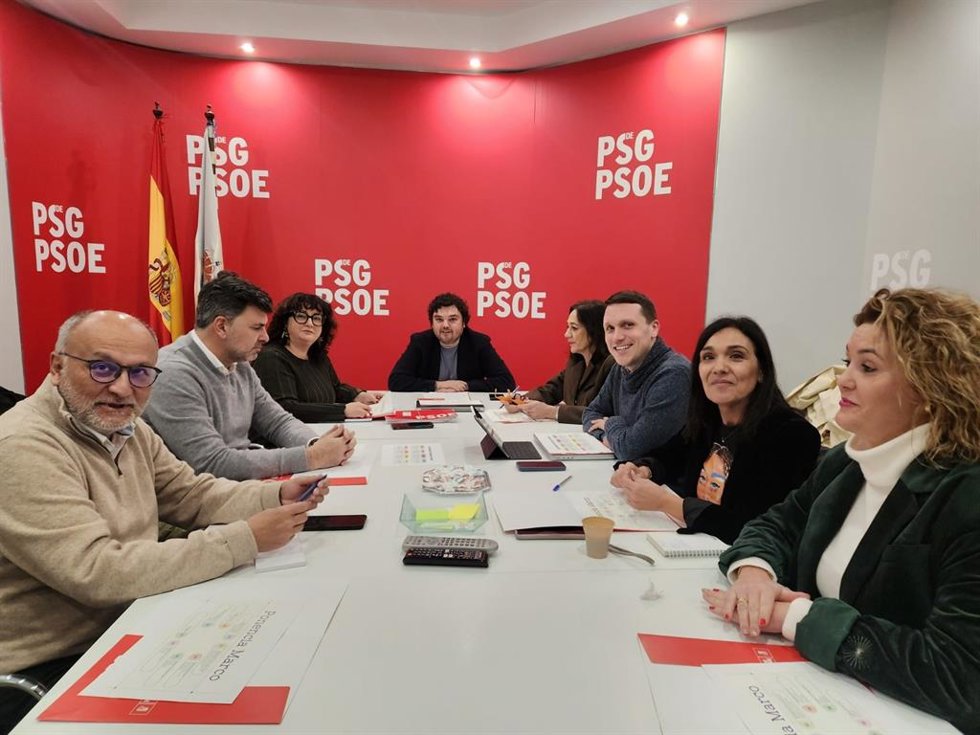 Reunión do equipo encargado do relatorio do XV Congreso do PSdeG