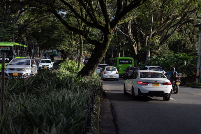 Archivo - June 26, 2024, Medellin, Antioquia, colombia: Medellin, Colombia, is transforming its urban landscape by implementing green corridors, a pioneering initiative aimed at combating the city's heat island effect and enhancing air quality. These corr