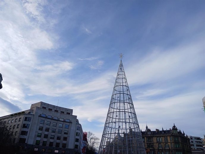 Nubes y claros en Bilbao.