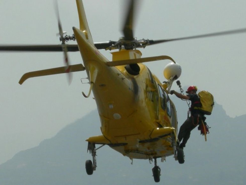 Archivo - Imagen de archivo del helicóptero Alfa-1 del Consorcio