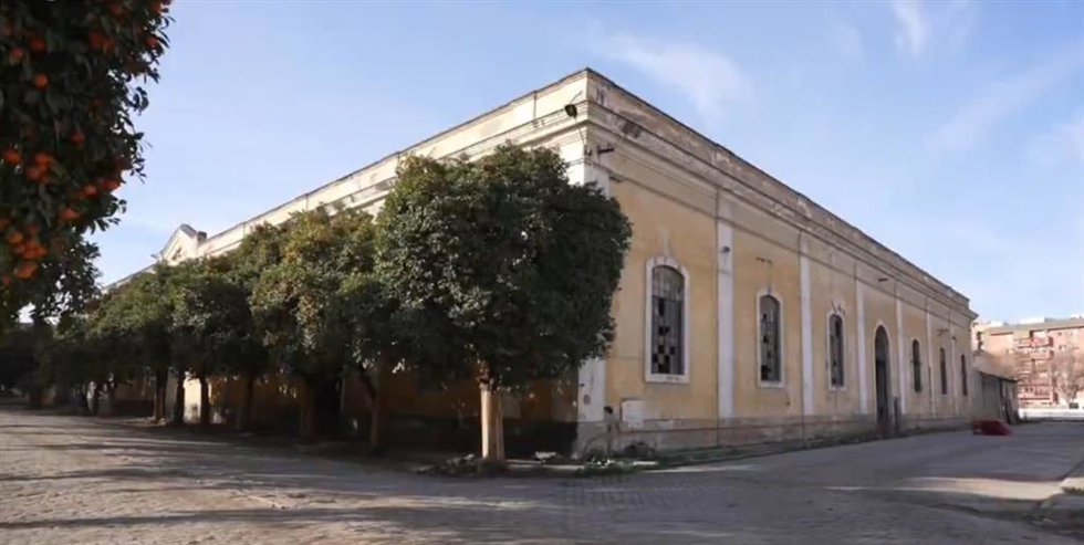 Imagen de la nave de talleres de montaje de Santa Bárbara cedida para la Cabalgata