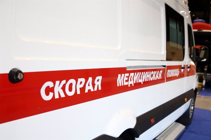 Archivo - September 25, 2024, Saint Petersburg, Russia: Emergency medical care transport, during the XII St. Petersburg International Health Forum, which takes place in St. Petersburg at the Escpoforum Convention and Exhibition Center.