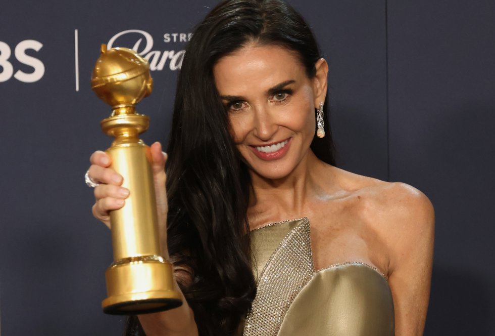 Demi Moore gana el Globo de Oro por La sustancia