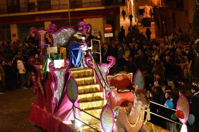 Carroza de la Cabalgata de Reyes Magos de Tarazona 2025.