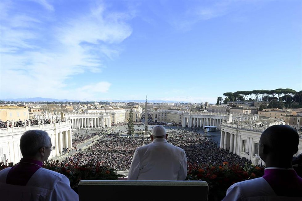 El Papa Francisco en el Vaticano, 25 de diciembre de 2024. 
