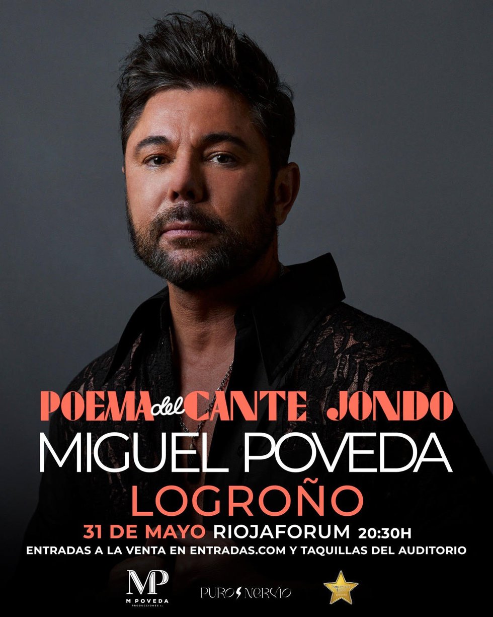 MIguel Poveda estará en mayo en Riojafórum