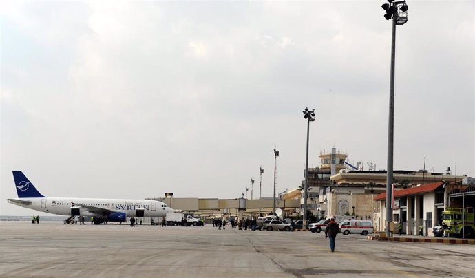 Archivo - Vista del Aeropuerto Internacional de Damasco, en Siria (archivo)