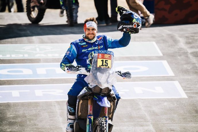 El pilot Lorenzo Santolino (Sherco), en el Ral·li Dakar 2025.