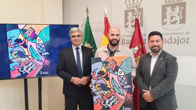 Cartel anunciador del Carnaval de Badajoz 2025