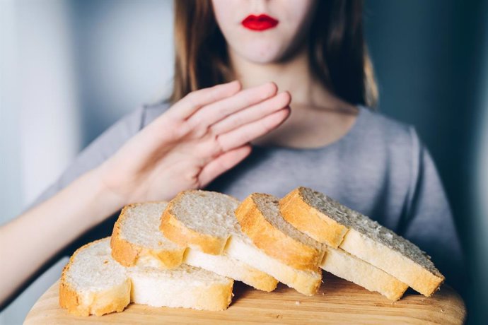 Archivo - Gluten, pan, miga, rebanadas, intolerancia