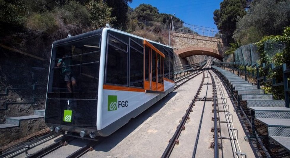 Archivo - El funicular de Vallvidrera (Barcelona).