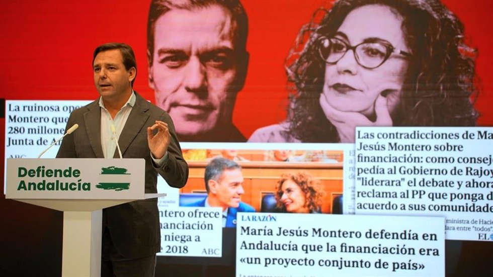 El secretario general del PP-A, Antonio Repullo, este martes