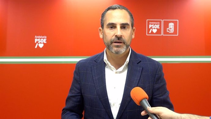 El secretario general del PSOE de Málaga, Daniel Pérez, en una imagen de archivo