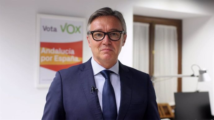 El portavoz parlamentario de Vox en Andalucía, Manuel Gavira.