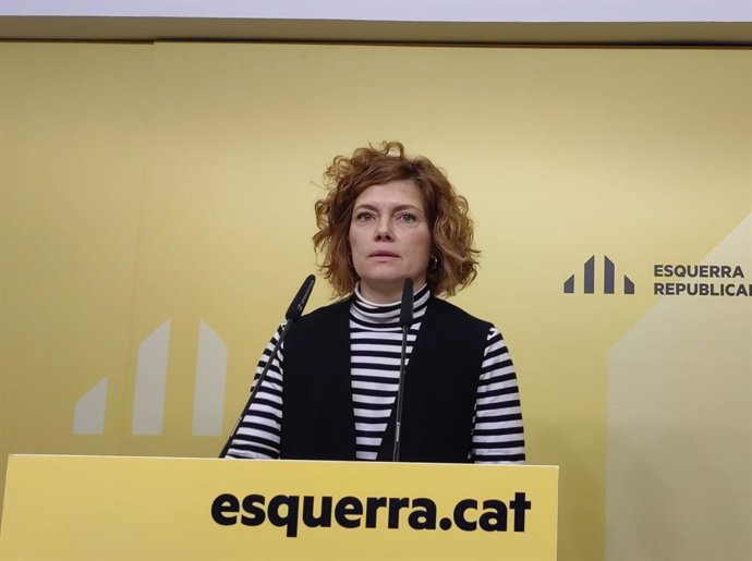 La secretària general i portaveu d'ERC, Elisenda Alamany