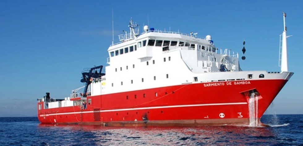 El buque oceanográfico Sarmiento de Gamboa, donde se realizará el proyecto ICEFLAME.