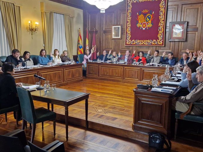 Pleno enero del Ayuntamiento de Teruel.