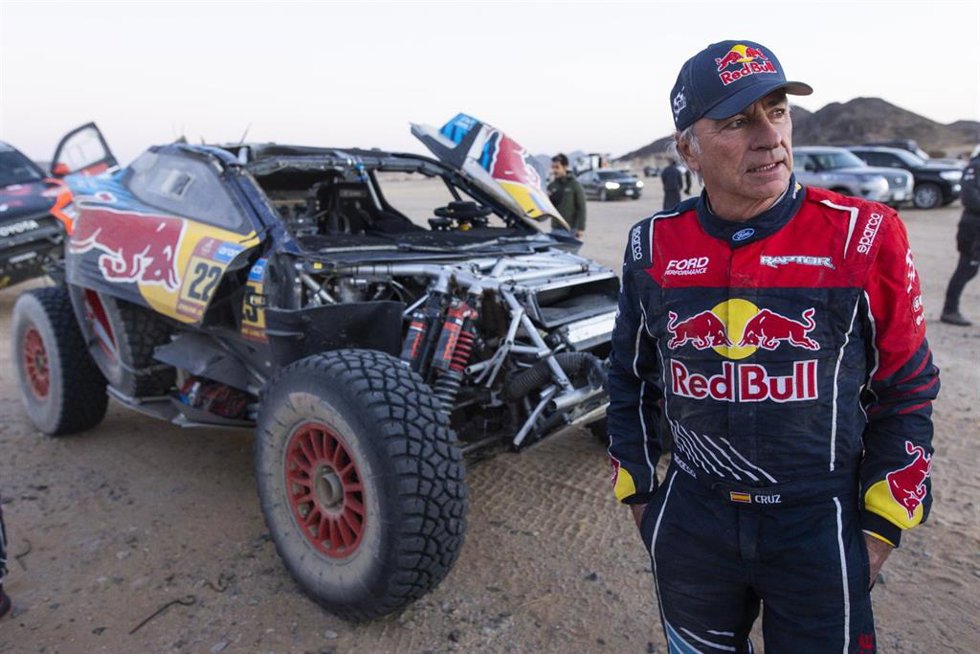 El piloto español Carlos Sainz (Ford), en el Rally Dakar 2025.