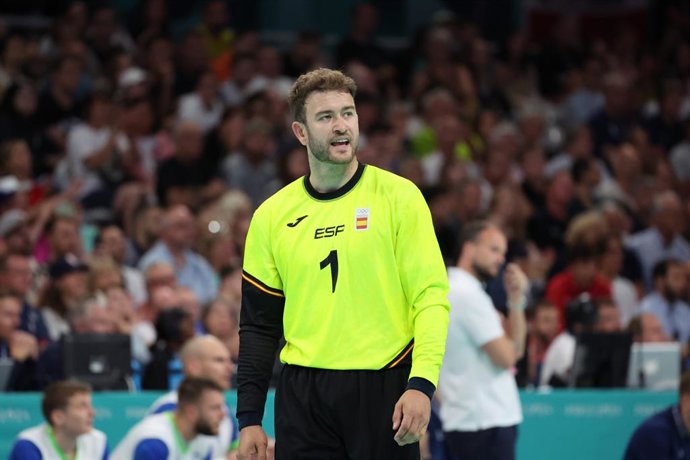 Archivo - Gonzalo Pérez de Vargas of Spain, Handball, Men's Bronze Medal Match during the Olympic Games Paris 2024 on 11 August 2024 at Pierre Mauroy stadium in Villeneuve-d'Ascq near Lille, France - Photo Laurent Sanson / Panoramic / DPPI Media