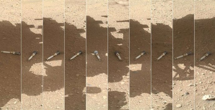 Tubos de muestras recogidas por el rover Perseverance que se proyecta traer a la Tierra