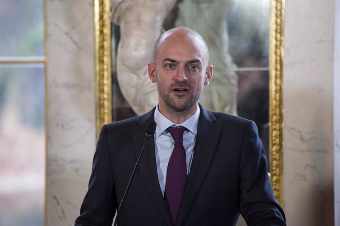 Archivo - November 19, 2024, Warsaw, Masovian Voivodeship, Poland: French Minister of Foreign Affairs, Jean-Noel Barrot speaks during the press conference as European foreign ministers meet in Warsaw. On Tuesday, November 19, on the anniversary of the 1,0