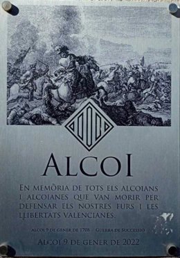 Alcoi recorda la desfeta del municipi en la Guerra de Successió en 1708 i homenatja els defensors dels Furs