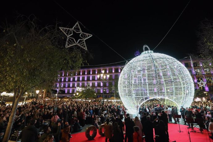 Luces de Navidad en Toledo.