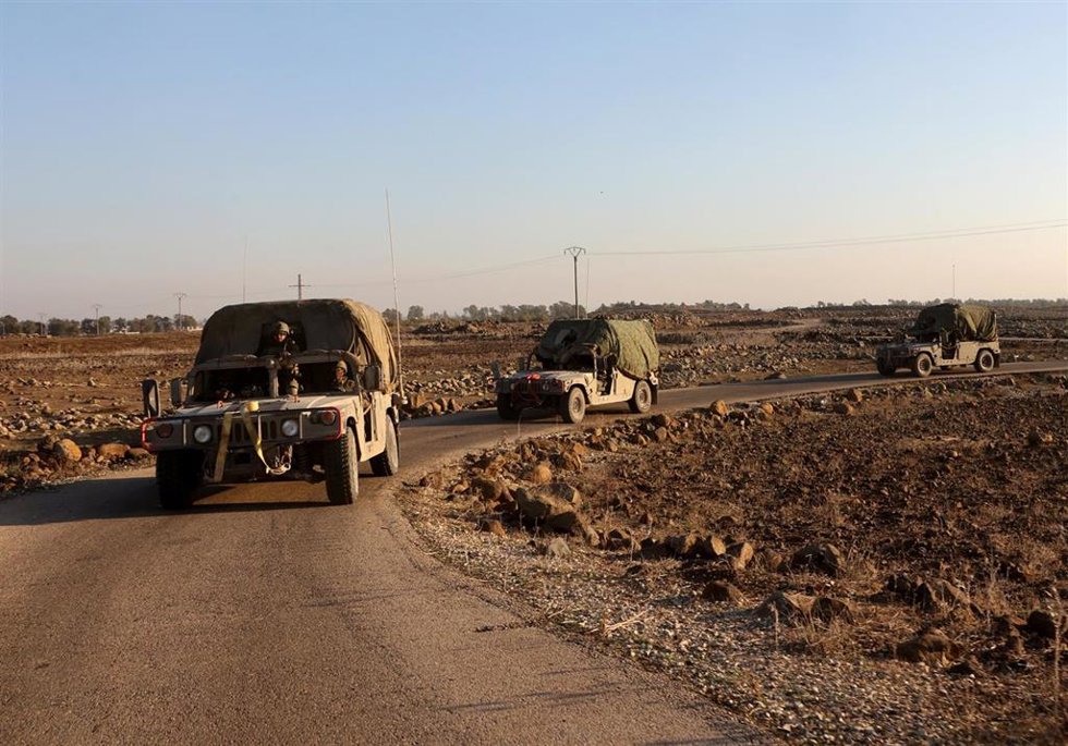 Despliegue de militares israelíes en Quneitra 