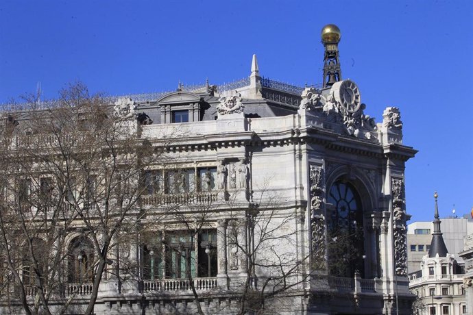 Archivo - Fachada del Banco de España