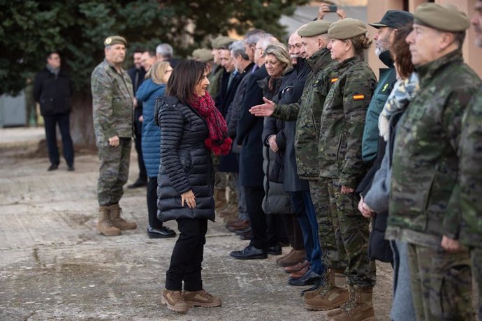 Margarita Robles en las instalaciones de Monte la Reina, en Zamora.